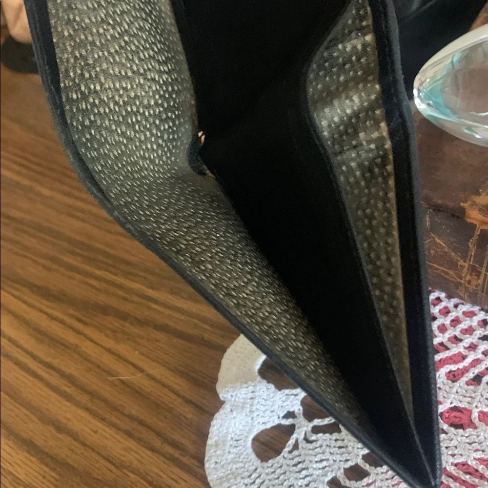 Giorgio Armani vintage Black Leather Wallet